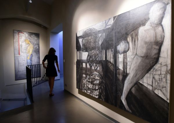 Sn&iacute;mek z v&yacute;stavy V&aacute;clava Bl&aacute;hy v pra�sk&eacute;m Museu Montanelli.