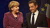 N�meck� kancl��ka Angela Merkelov� a francouzsk� prezident Nicolas Sarkozy na summitu G20 v Cannes.