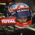 Romain Grosjean v kokpitu Lotusu při Velké ceně Austrálie