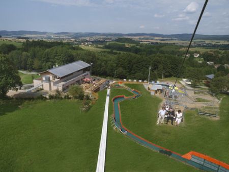 Moninec letecky pohled tubing zdroj foto Hotel Moninec