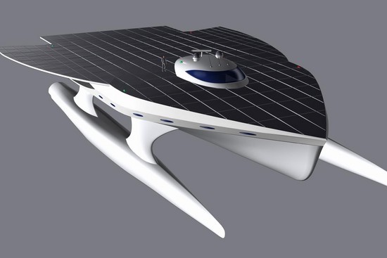 model katamaranu spole�nosti PlanetSolar