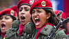 Příslušnice venezuelské armády na vojenské přehlídce, ilustrační foto