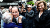 Fran�ois Hollande se sv�mi p��znivci v Tulle