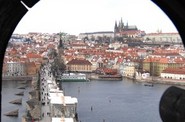 Hradčany a Karlův most v Praze. Hradčany a Karlův most v Praze.