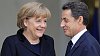 Angela Merkelov� a Nicolas Sarkozy na sch�zce v Pa��i