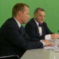 Miroslav Poche (vlevo), Bohuslav Svoboda a Tomáš Hudeček