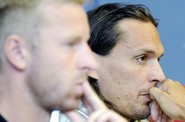 Marek Kincl a David Zoubek na tiskové konferenci FK Bohemians. Marek Kincl a David Zoubek na tiskové konferenci FK Bohemians.