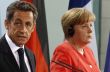 Angela Merkelová a Nicolas Sarkozy na tiskové konferenci v Berlíně Angela Merkelová a Nicolas Sarkozy