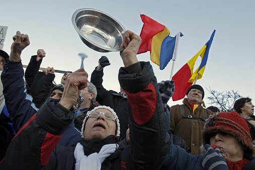 Protesty v Bukurešti