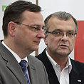 Petr Ne�as a Miroslav Kalousek