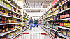 Voz�k v supermarketu - ilustra�n� sn�mek.