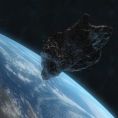 Asteroid. Ilustra�n� foto