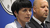 Lenka Brad��ov� a policejn� prezident Petr Lessy