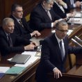 Poslanec Miroslav Kalousek na jednání Poslanecké sněmovny.