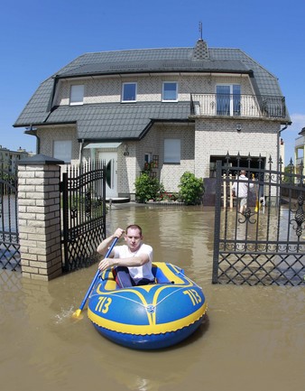 Povodně ve středn Evropě