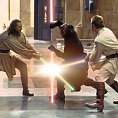 Světelné meče jsou jedním ze symbolů filmové ságy Star Wars.