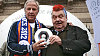 Tren�r Rene Giroud a Louis Nicollin p�i oslav�ch titulu fotbalist� Montpellieru