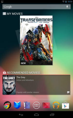 Tablet Nexus 7 se systémem Android 4.1 (Jelly Bean)