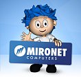 Logo prodejce výpočetní techniky Mironet