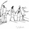 Karikatura zve�ejn�n� na Klausov� str�nce