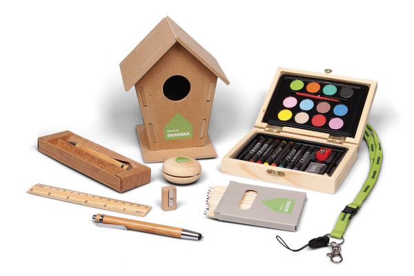 Reklamn� EKO p�edm�ty s logem Skanska od v�robce Silic M�dia.