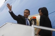 Americký prezident Barack Obama s manželkou Michelle. Americký prezident Barack Obama s manželkou Michelle.Americký prezident Barack Obama s manželkou Michelle.