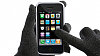 Na iPhone v rukavic�ch, ilustra�n� foto