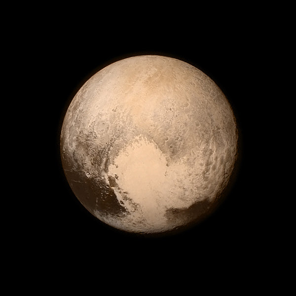 Snmek Pluta ze sondy New Horizons.
