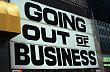 Ilustrační foto - Bankrot, konec byznysu - "Going out of business".