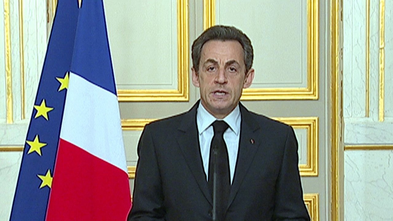Nicolas Sarkozy v projevu k nrodu