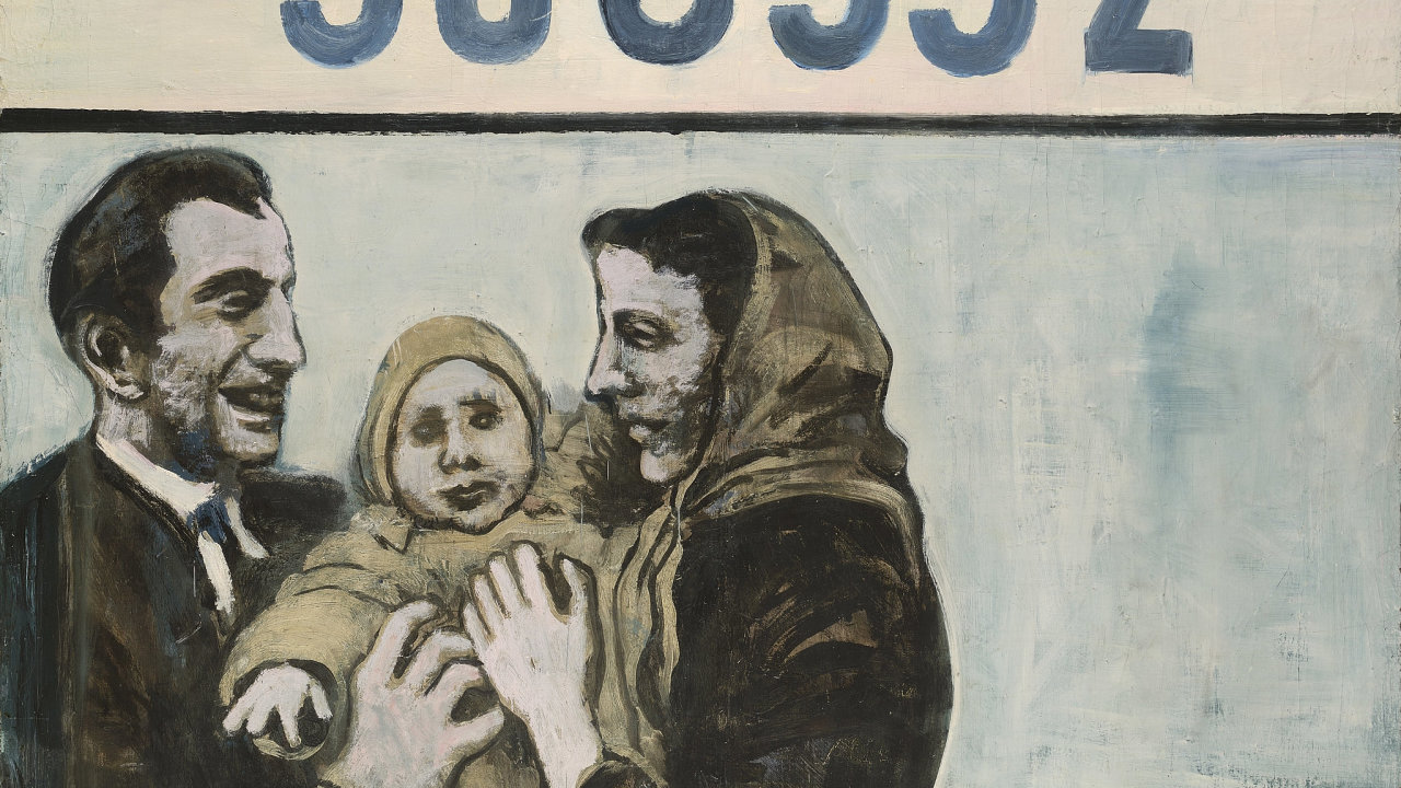Jiøí Naèeradský, Rodina, 1967, olej na plátnì, 130×148 cm