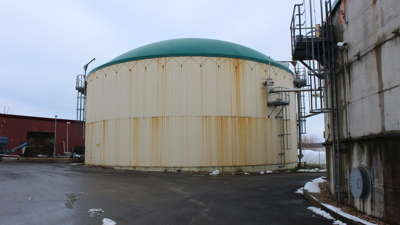 Bioplynov� stanice Kn�ice.