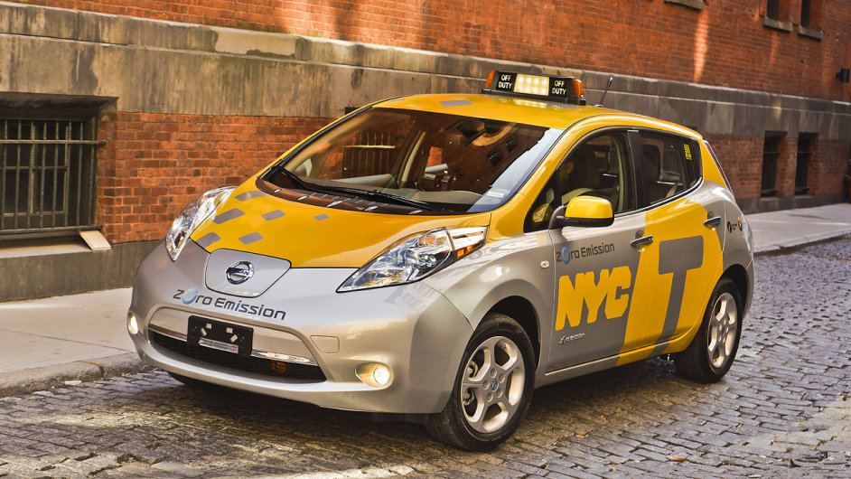 Nissan Leaf jako taxi v New Yorku