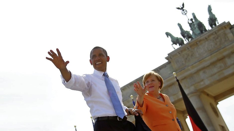 Barack Obama a Angela Merkelov