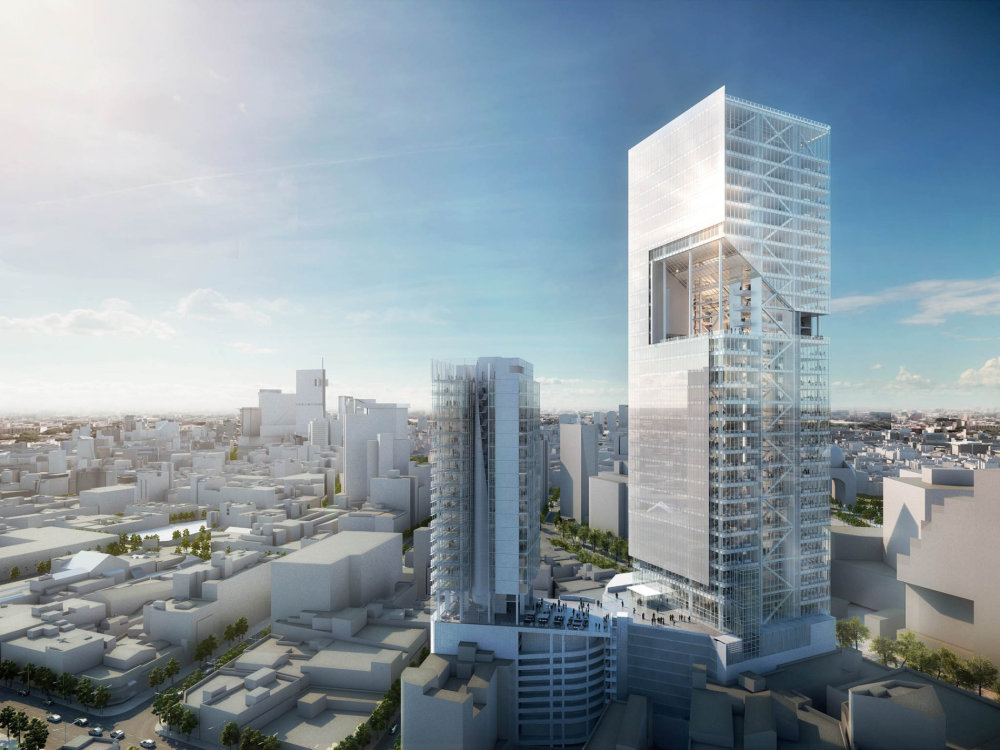 Kancelářsko-rezidentský komplex Reforma Towers, který má být letos dokončen v Mexico City.