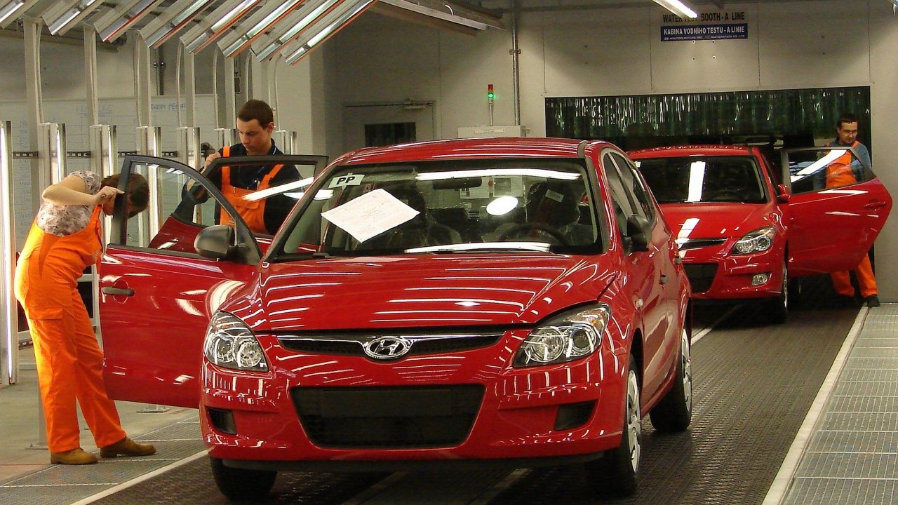 Automobilka Hyundai v Noovicch.
