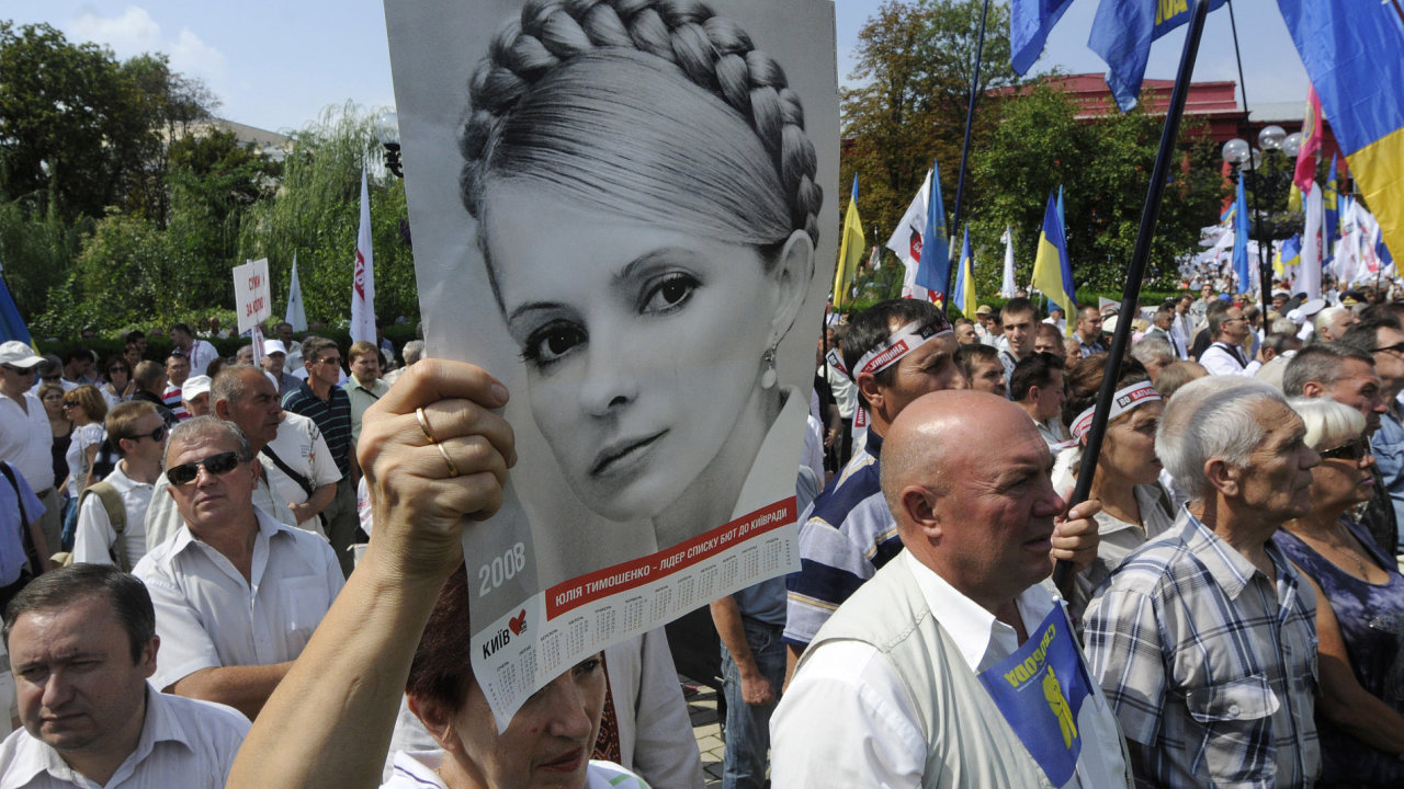 Protesty proti vznn Julije Tymoenkov