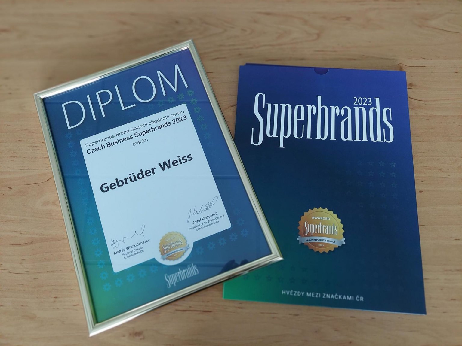 Gebrüder Weiss pøevzal certifikát Czech Business Superbrands již potøetí v øadì.
