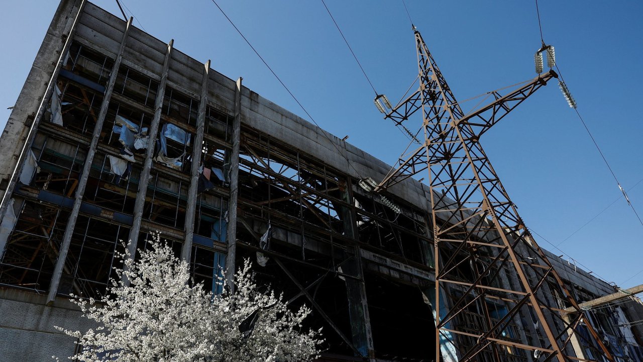 Znien ukrajinsk elektrrna u Kyjeva
