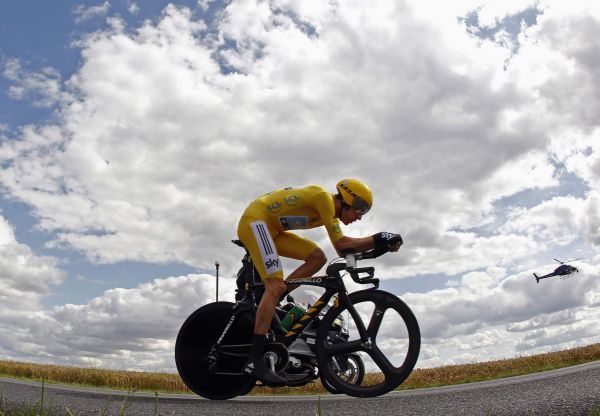 Bradley Wiggins na posledn&iacute; �asovce Tour de France