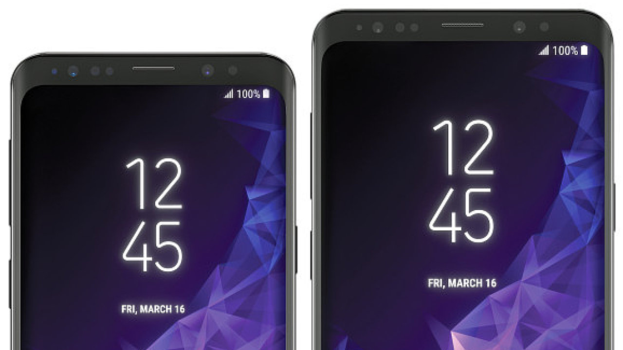 Samsung Galaxy S9 (vlevo) and Galaxy S9 Plus