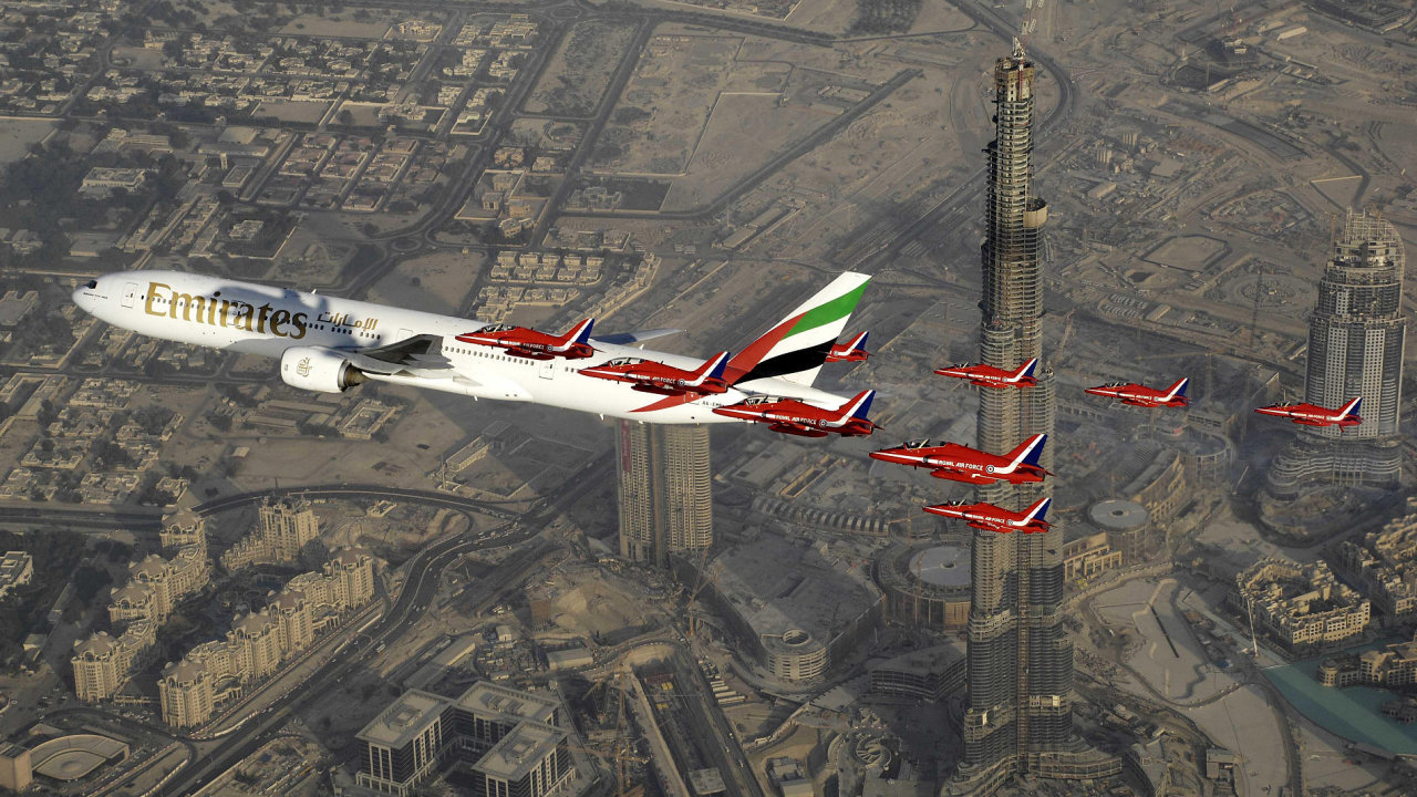 Boeing 777 leteck spolenosti Emirates