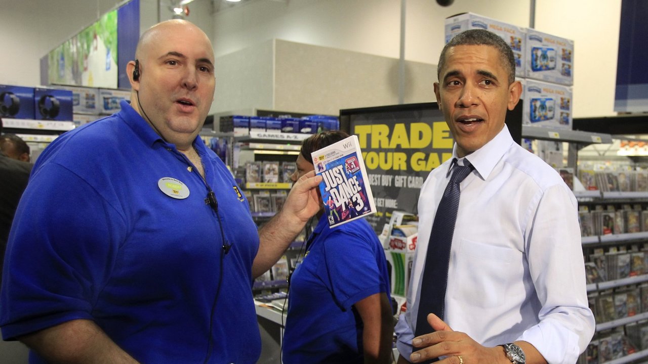 Barack Obama nakupuje