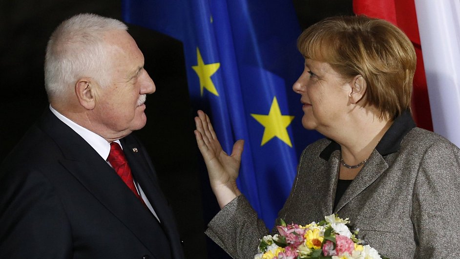 Vclav Klaus s Angelou Merkelovou