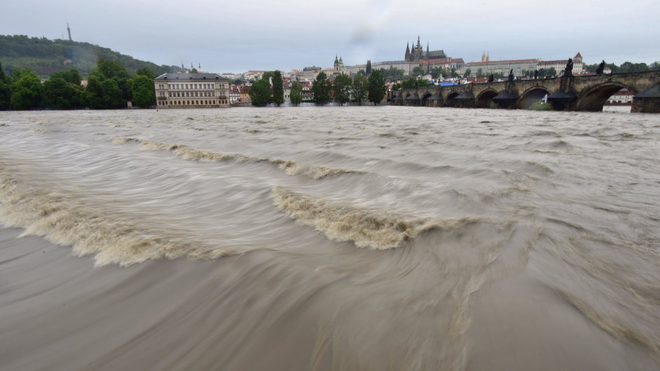 Rozvodnn Vltava v Praze