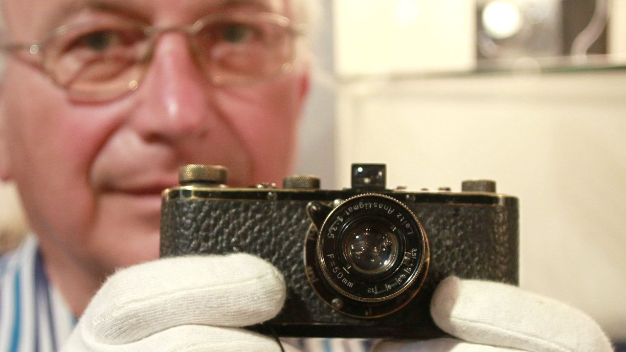 Fotoapart Leica, kter byl vydraen za 2,16 milion eur.