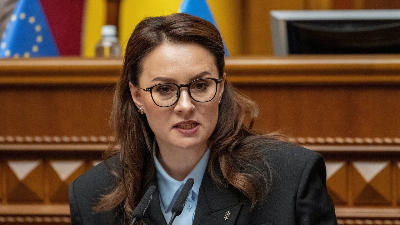 FILE PHOTO: A newly appointed Ukrainian Prime Minister Yulia Svyrydenko...