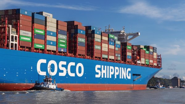 cosco, lo�, kontejnery