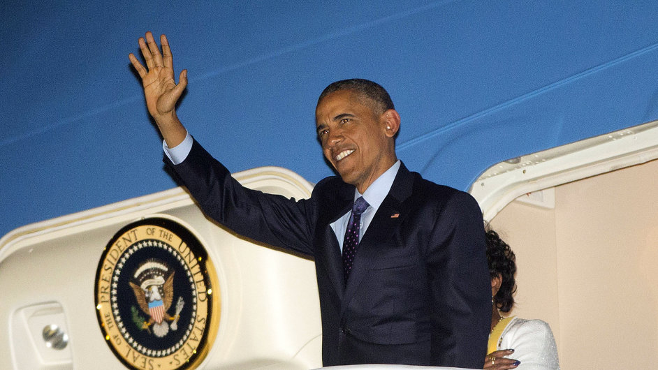 Barack Obama po pletu na Jamajku.
