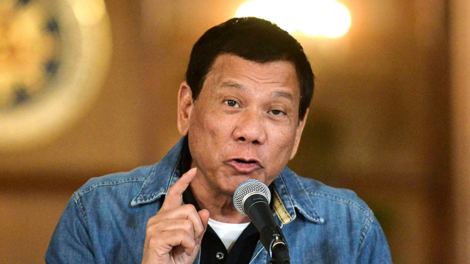 Filipnsk prezident Rodrigo Duterte bojuje proti drogm 